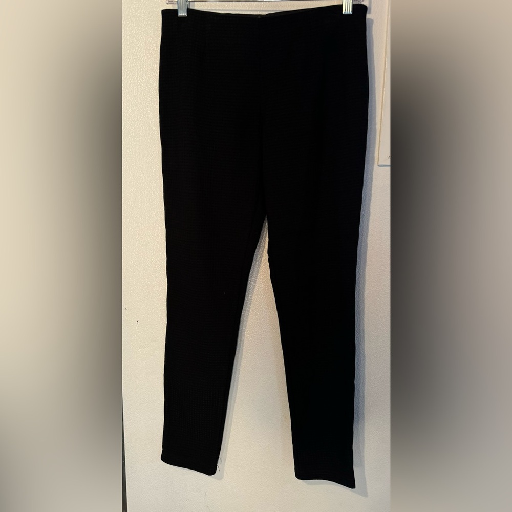 Calvin Klein Women’s Slip on Waffle Black Pants Size 6
